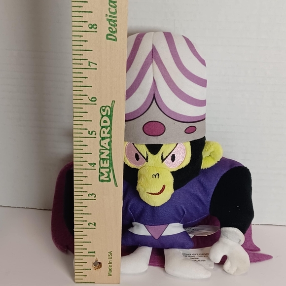 The Powerpuff Girls Mojo Jojo Plush Stuffed Evil Monkey Toy by Spin Master 8" - Picture 1 of 5